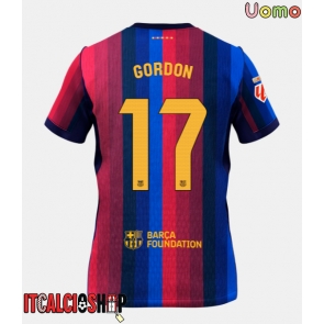 Barcelona Anthony Gordon #17 Prima Maglia 2026-27 Manica Corta Barcelona Anthony Gordon #17 Prima Maglia 2026-27 Manica Corta